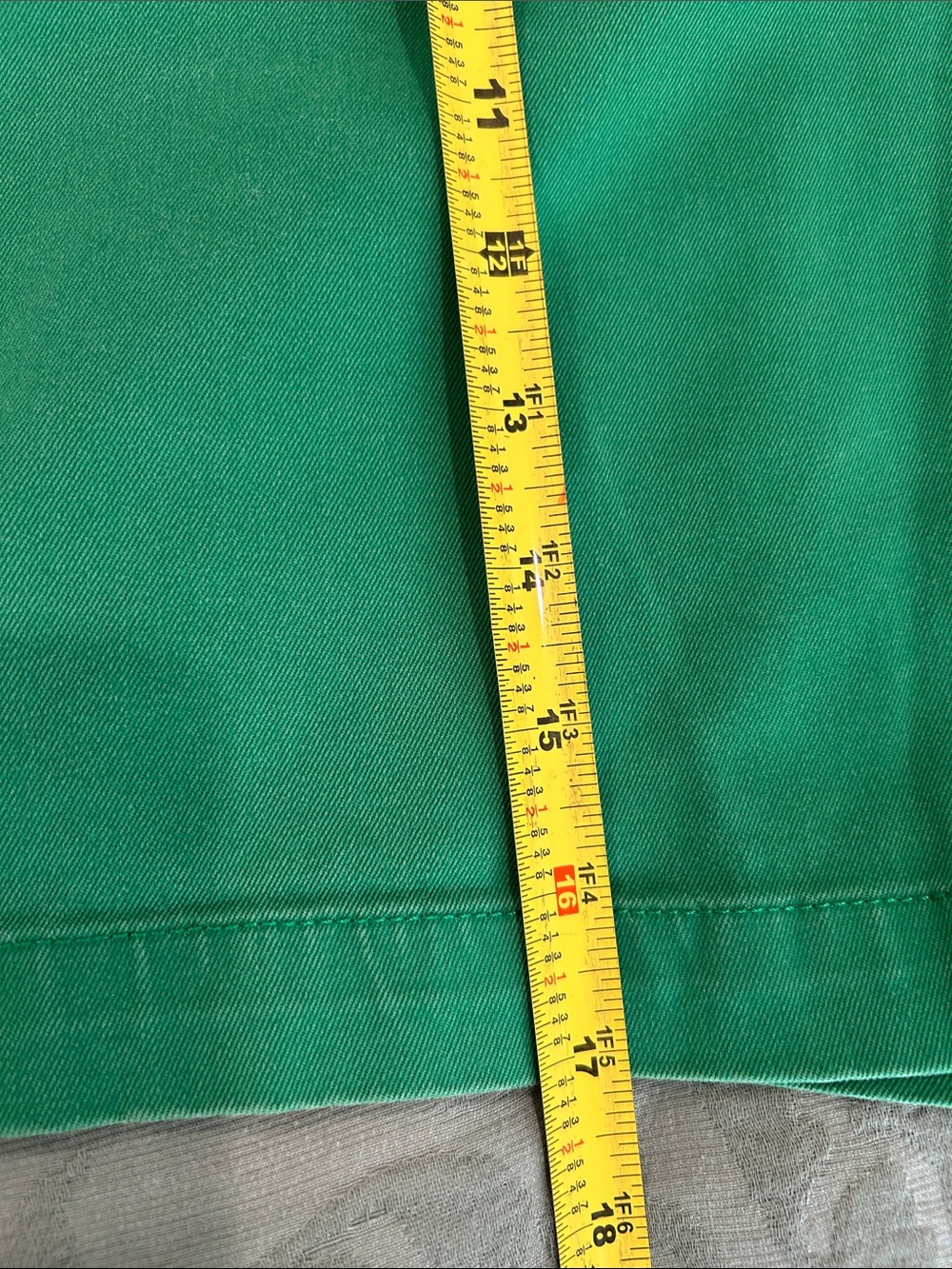 Lands' End Women's Bright Green Chino Bermuda Shorts - Picture 4 of 4